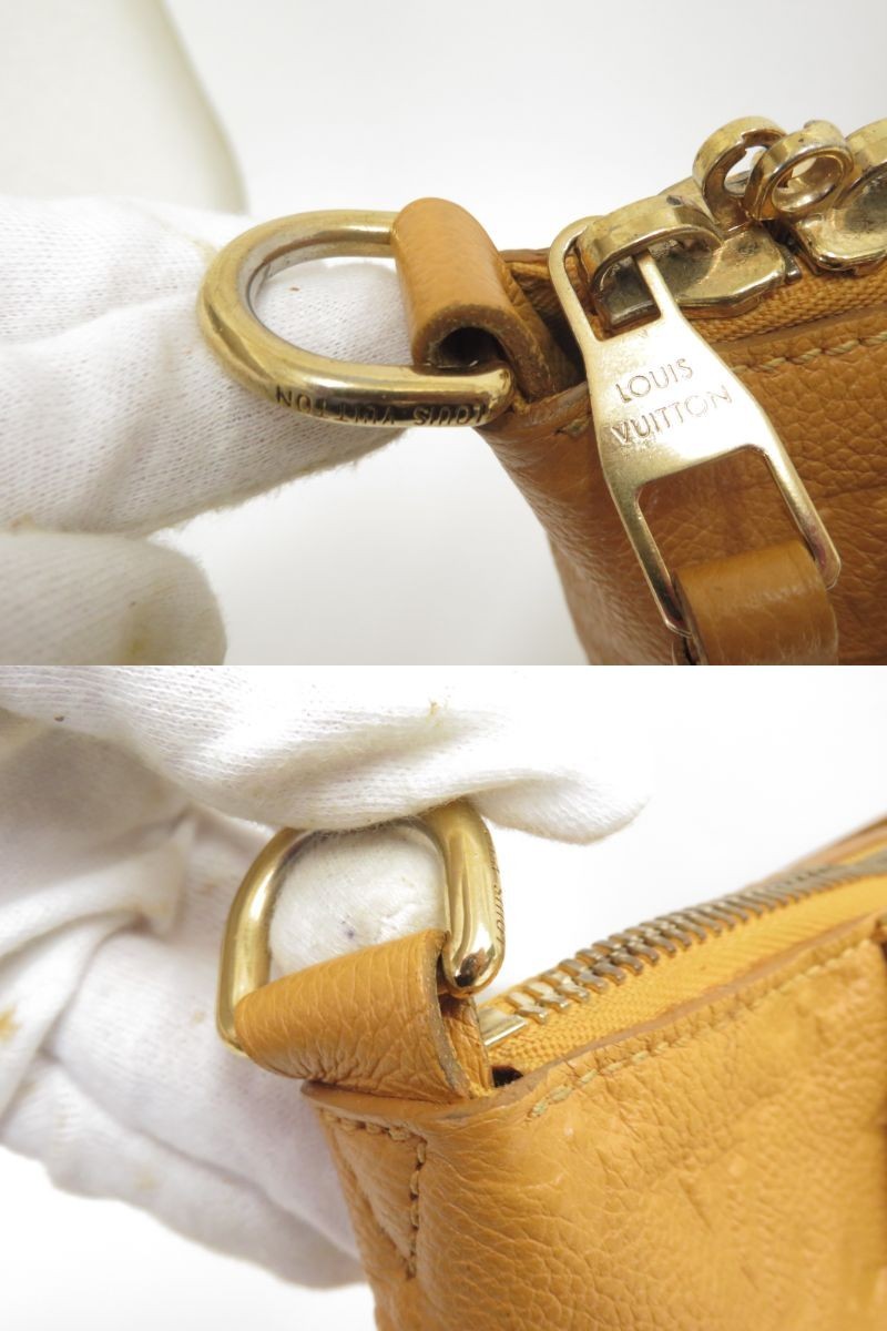 Authentic Louis Vuitton Monogram Empreinte Lumineuse PM Shoulder Bag F#52448