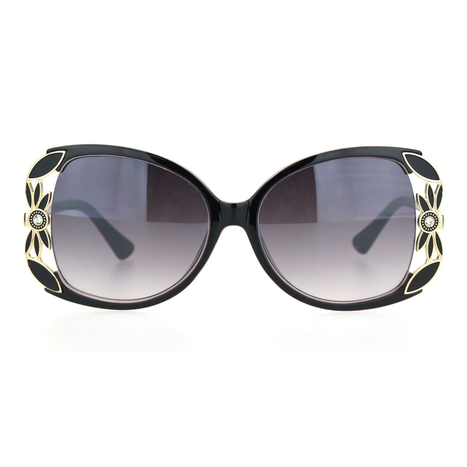 Rhinestone Flower Jewel Design Womens Sunglasses Luxury Fashion UV 400