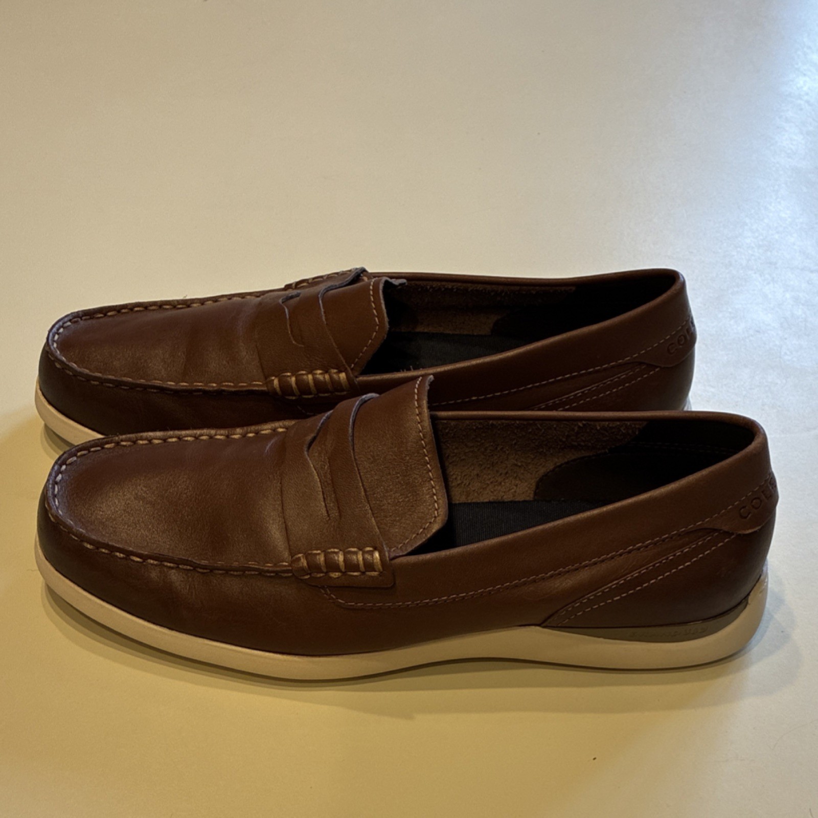 Cole Haan Grand 360 Brown Leather Slip-On Loafer Dress Shoes Men’s 9.5M C33028