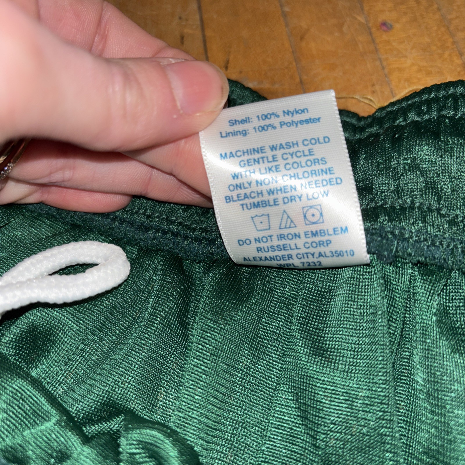 Men’s Russell Athletic Mesh Basketball Shorts Dark Green XL New With Tags