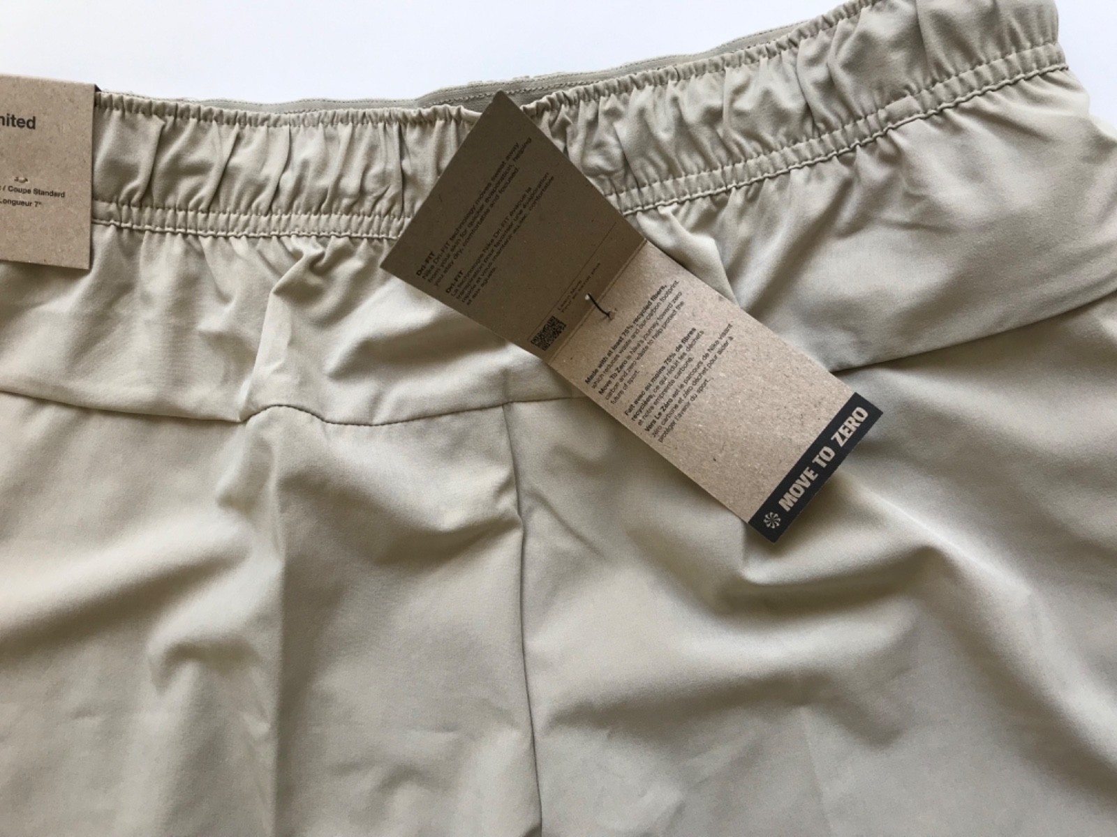 Nike Men’s Unlimited Lined Training Shorts DV9334 251 Desert Khaki Size XL Dusty