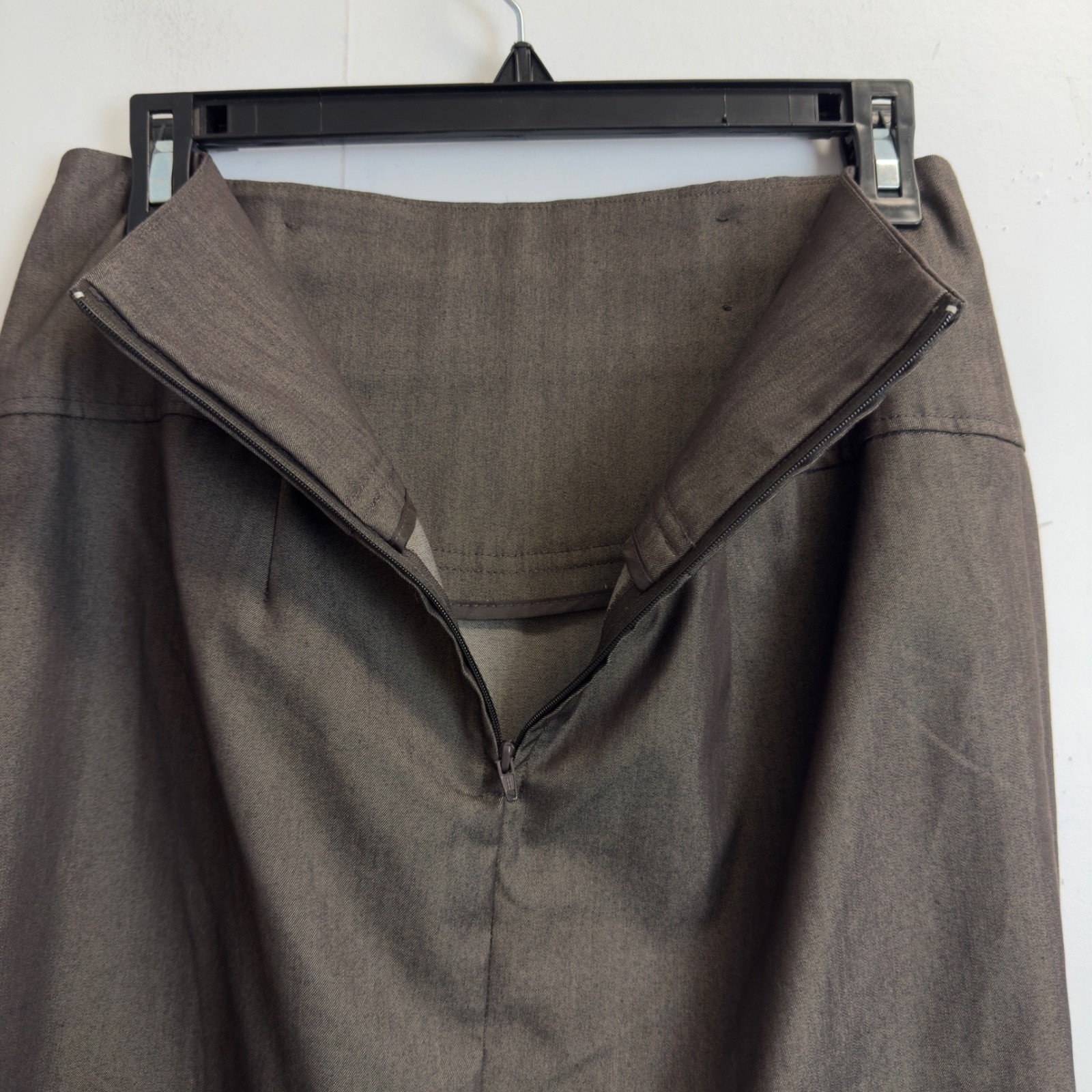 B-Wear Byer California Brown Short Sleeve Blazer and Pencil Skirt Suit Set L