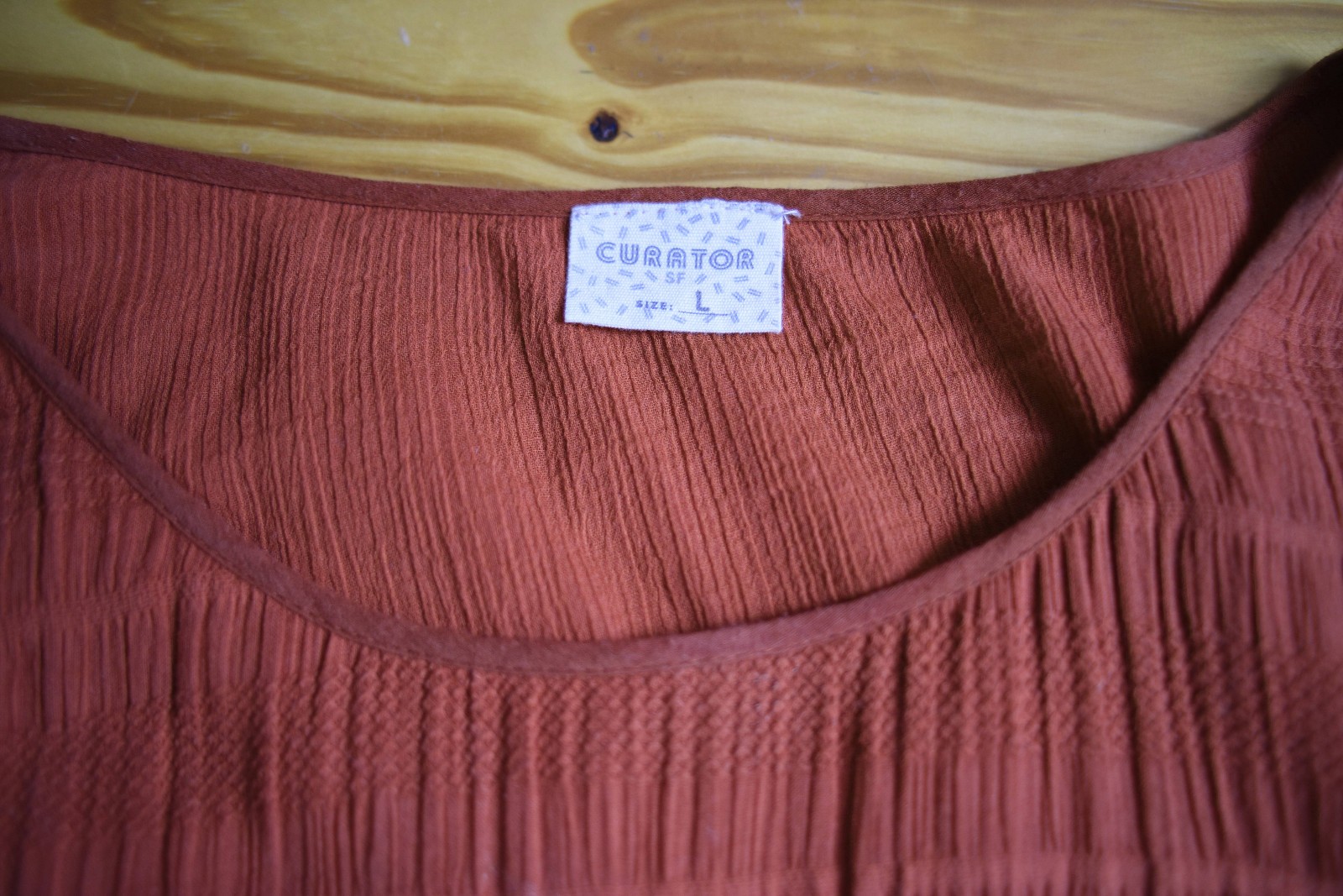 Curator SF Larkspur Dress – Orange/Terracotta – Size L
