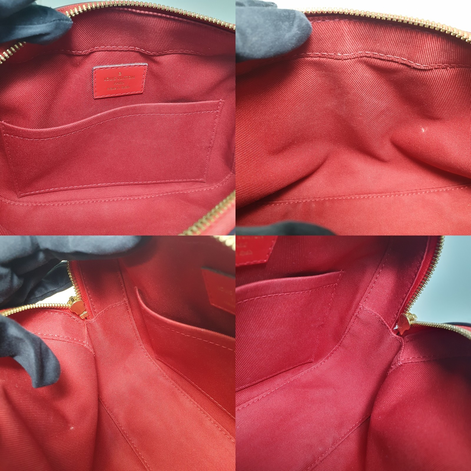 NO TARIFF Authentic Louis Vuitton Red Saintonge M43556 Strap of Other Bag CLA861