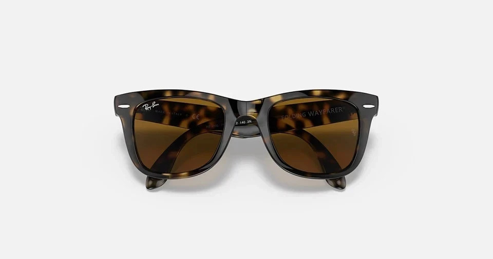 Ray-Ban RB4105 Folding WAYFARER 710/51 Tortoise Brown Lenses 50mm