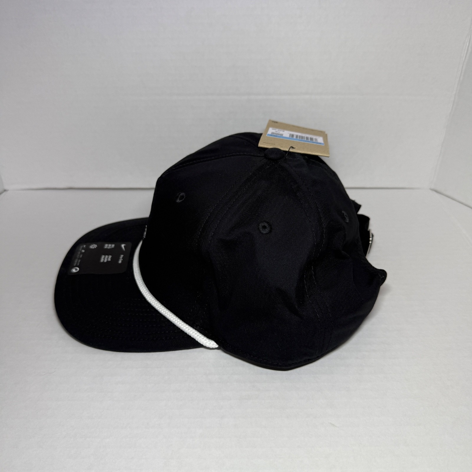 Nike Pro Golf Training M/L Unstructured Strapback Rope Hat #IB8543-010 Black Cap