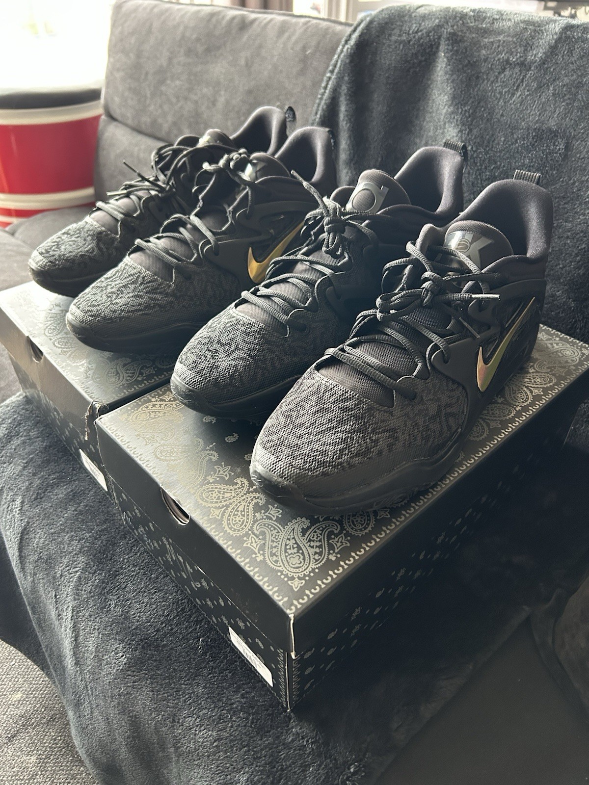 Nike KD 15 PK85 Phil Knight Invitational Promo Basketball Shoes Black Size 16 US