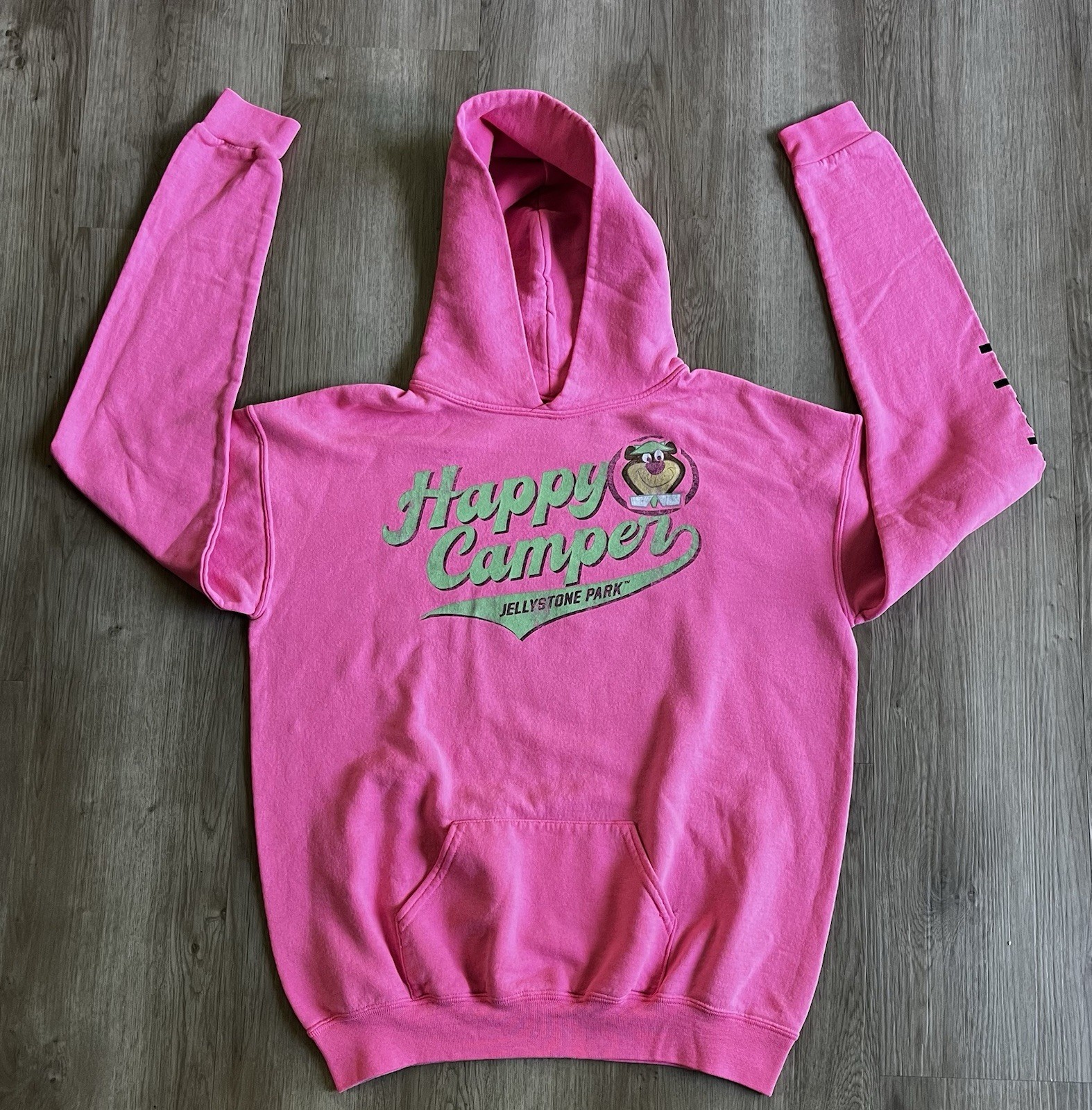 Happy Camper Hoodie Jellystone Park Yogi Bear Youth Large