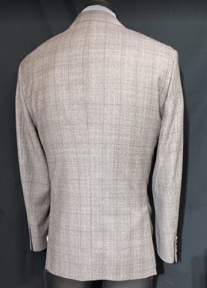 Samuelsohn Suit 44R Current Gray Plaid NWT Dual Vents