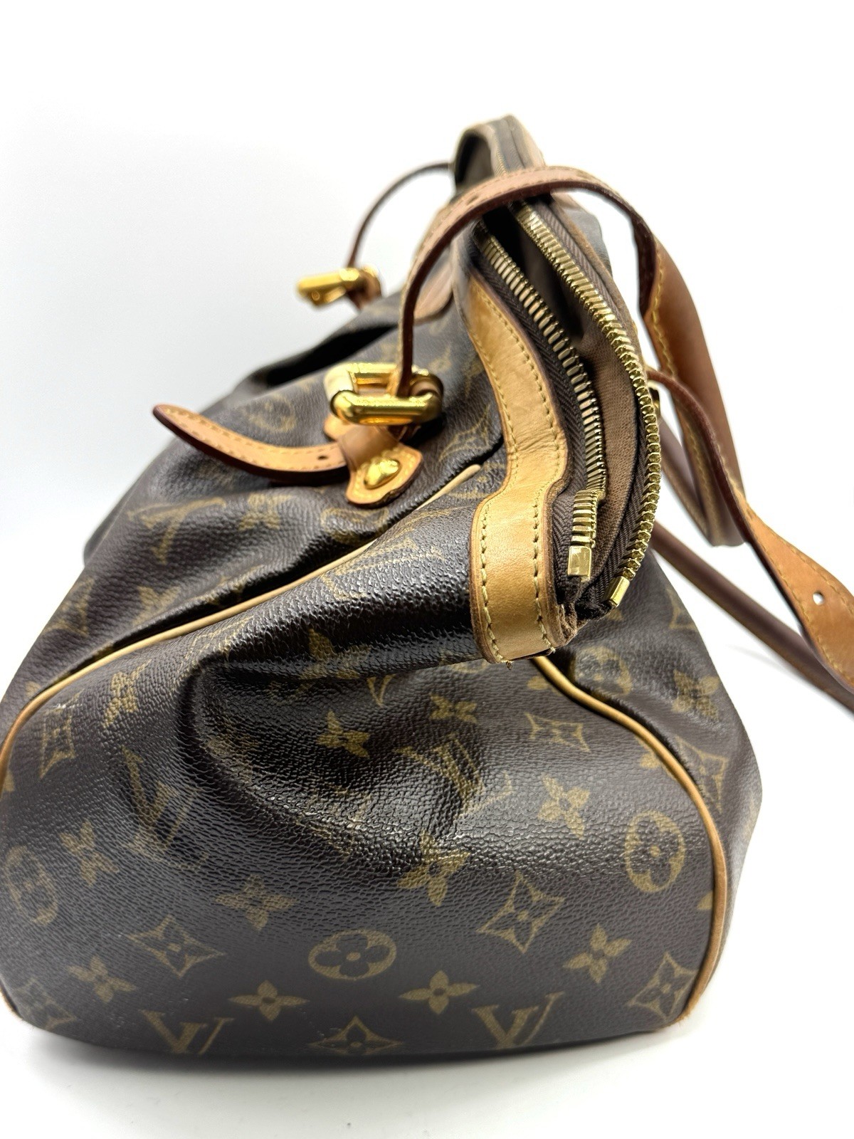LOUIS VUITTON Tivoli GM Shoulder Handbag M40144 Monogram canvas Brown Used LV