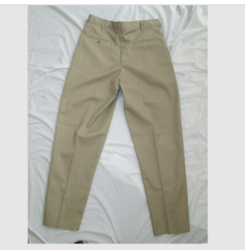 Men Pants work uniform khaki tan 28 29 31 32 33 34 40 42 46 48 50 unhem