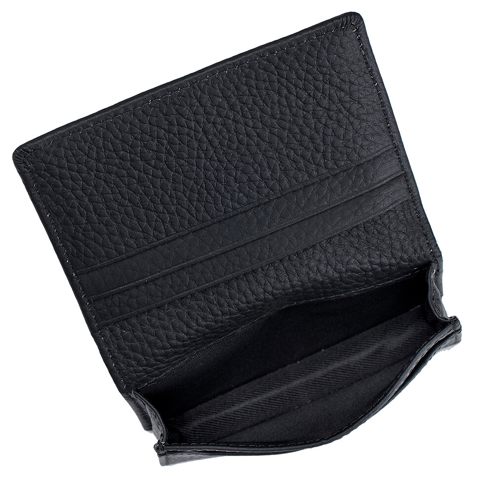 Genuine Leather Business Card Holder for Men Women Card Wallet Coin Pocket Purse