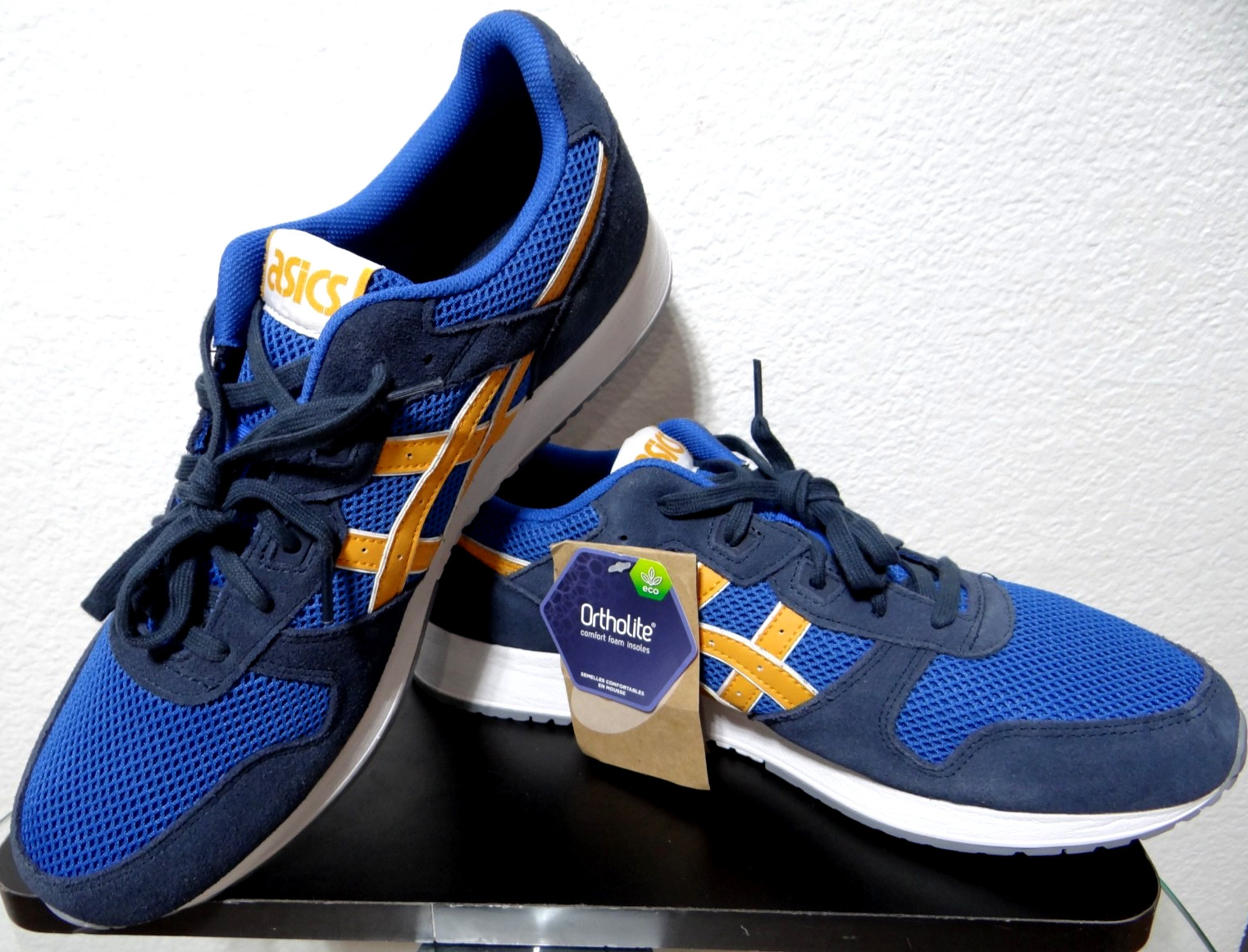 ASICS Lyte Classic ‘Blue Yellow’ Men’s 13 Retro Sneakers 1201A449 Rare NEW NWOB