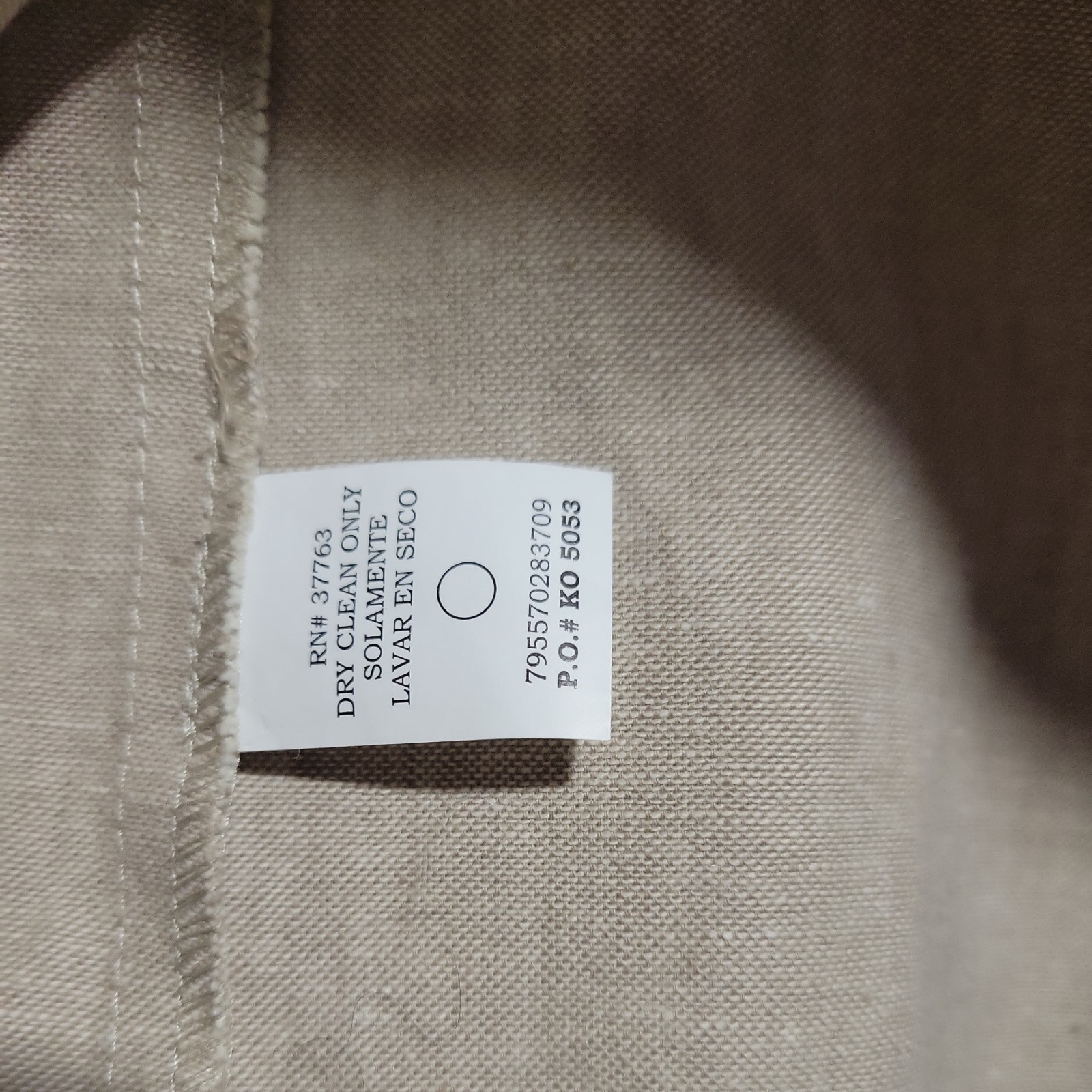 anytime Sport Coat/Blazer, mens L, 42, beige cotton, Casual,