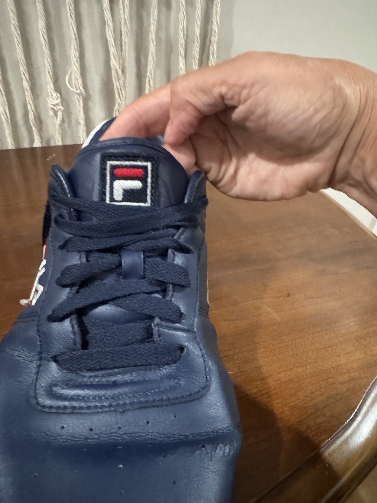FILA RETRO Men’s Low Top Lace-Up Sneakers Blue/Red/White EVA Outsole 11F16LT-460