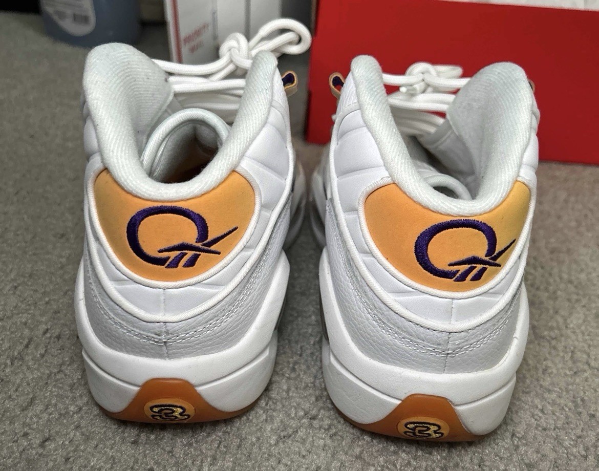 Reebok Question Mid ‘Yellow Toe’ Sz 6M/7.5W Good Condition