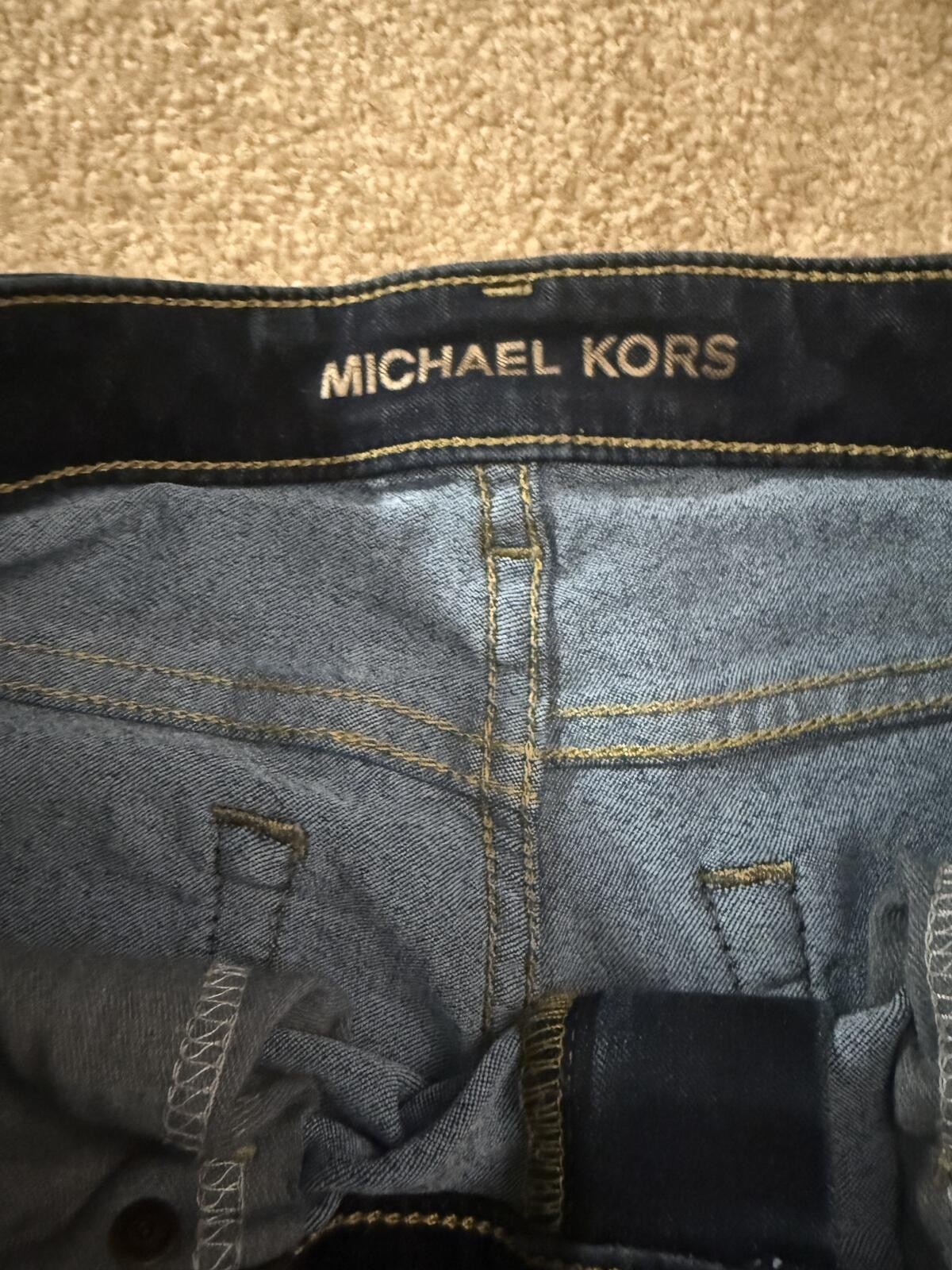 Michael Kors Izzy Skinny Ankle Dark Wash Jeans Size 8