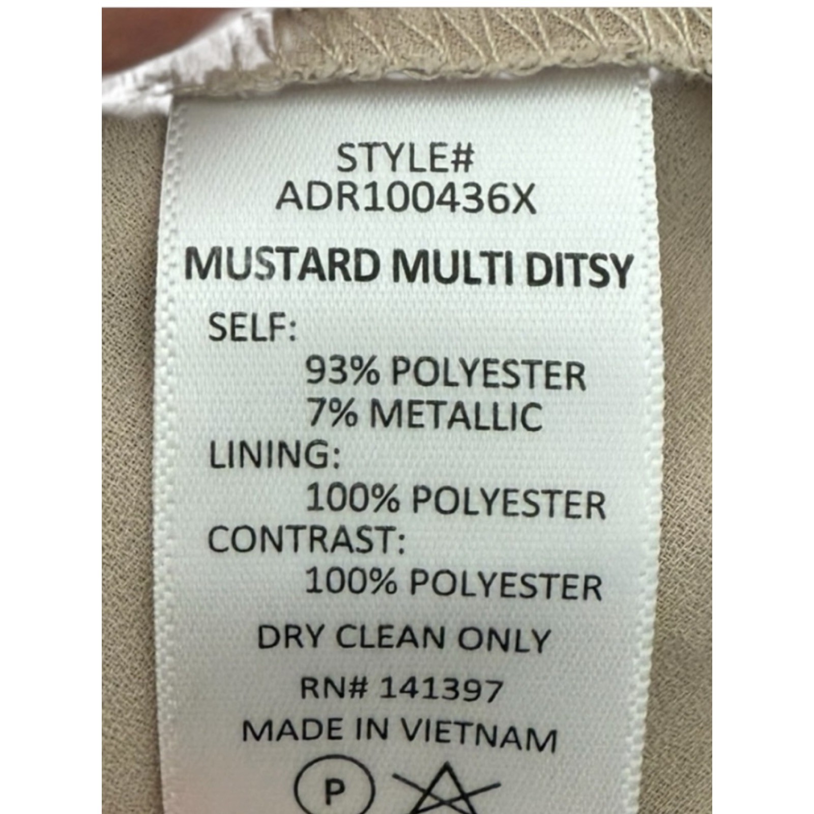 ASTR The Label Mustard Multi Ditsy Floral High Low Midi Dress 3X Flutter Lined