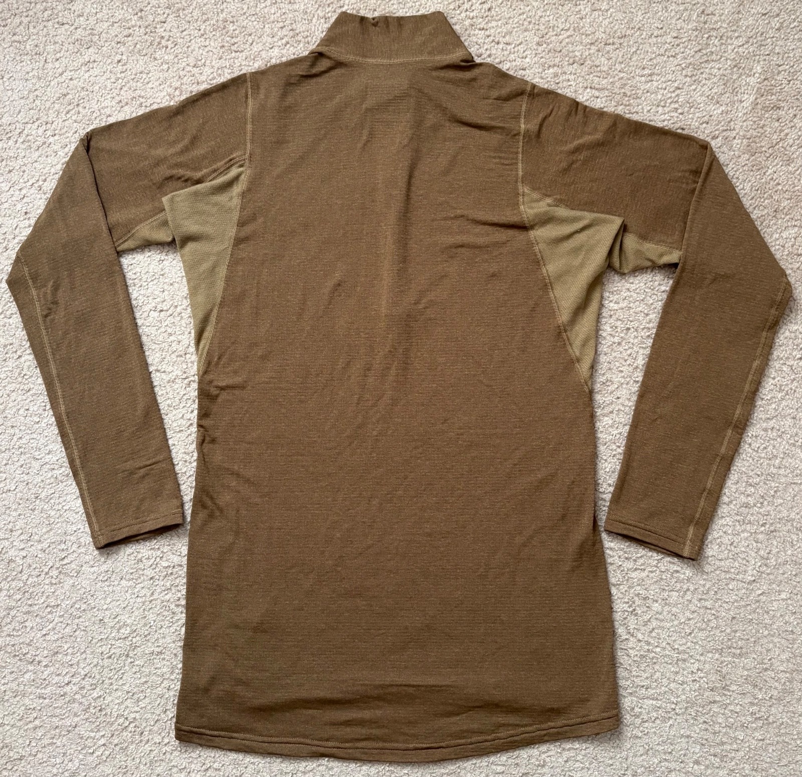 Beyond Clothing Systems men’s Brown 1/4 Zip CC1 Pullover Base layer L Long USA