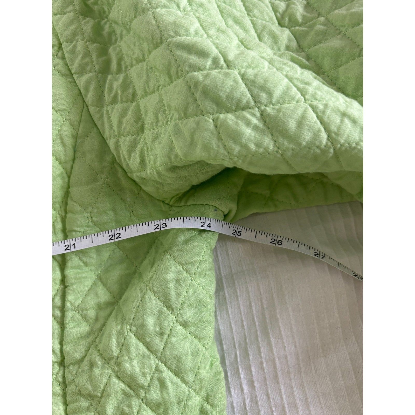 Vintage Quilted White Stag Green Jacket XL Floral Applique Embroidered Patchwork