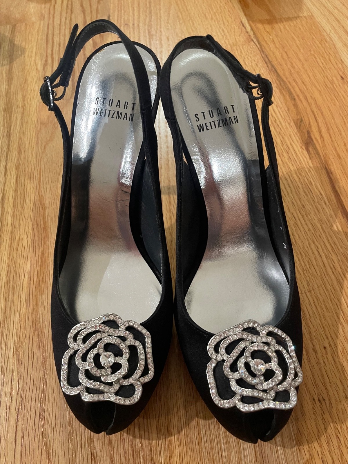 stuart weitzman pumps satin