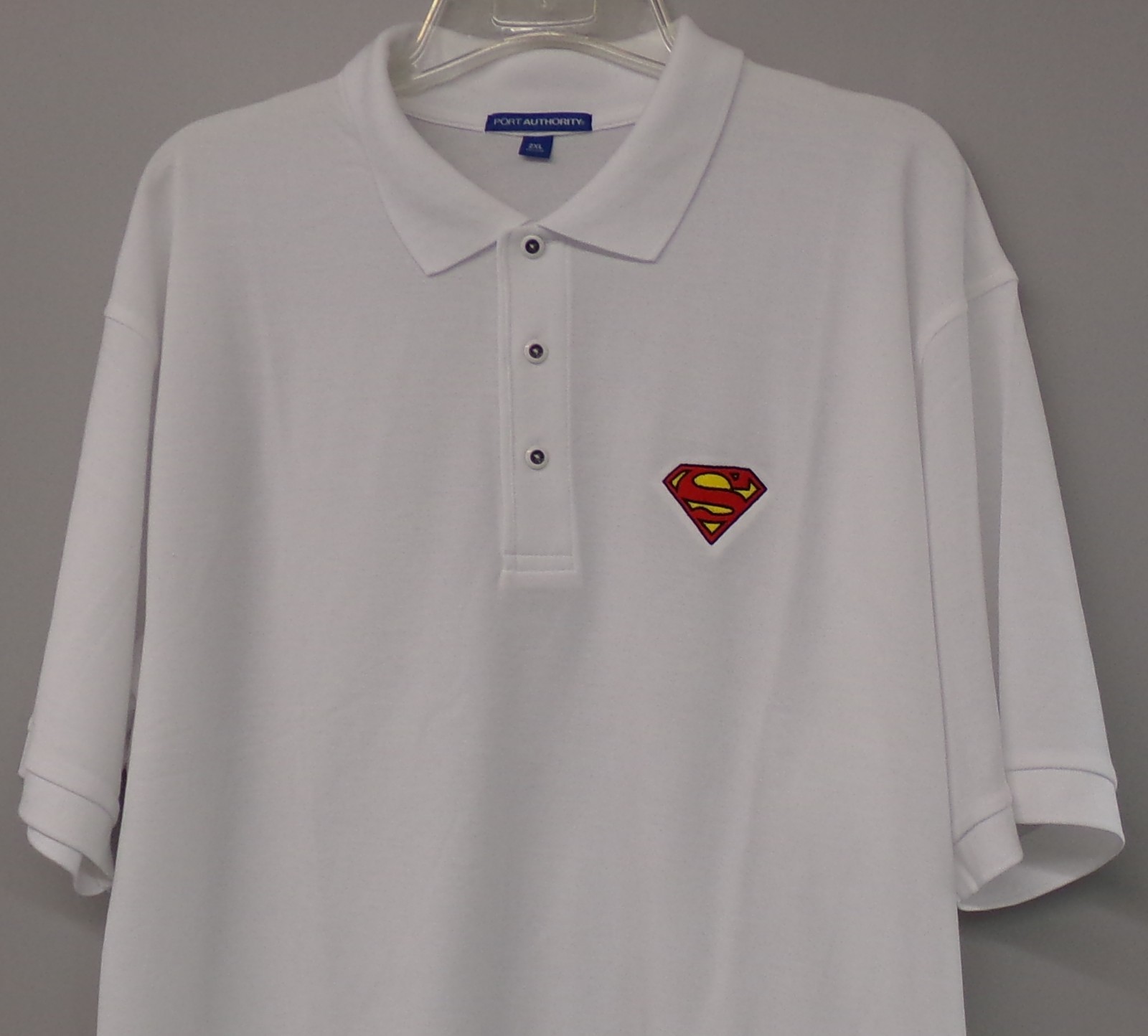 Superman Insignia Embroidered Mens Polo XS-6XL, LT-4XLT Krypton Lex Luther New