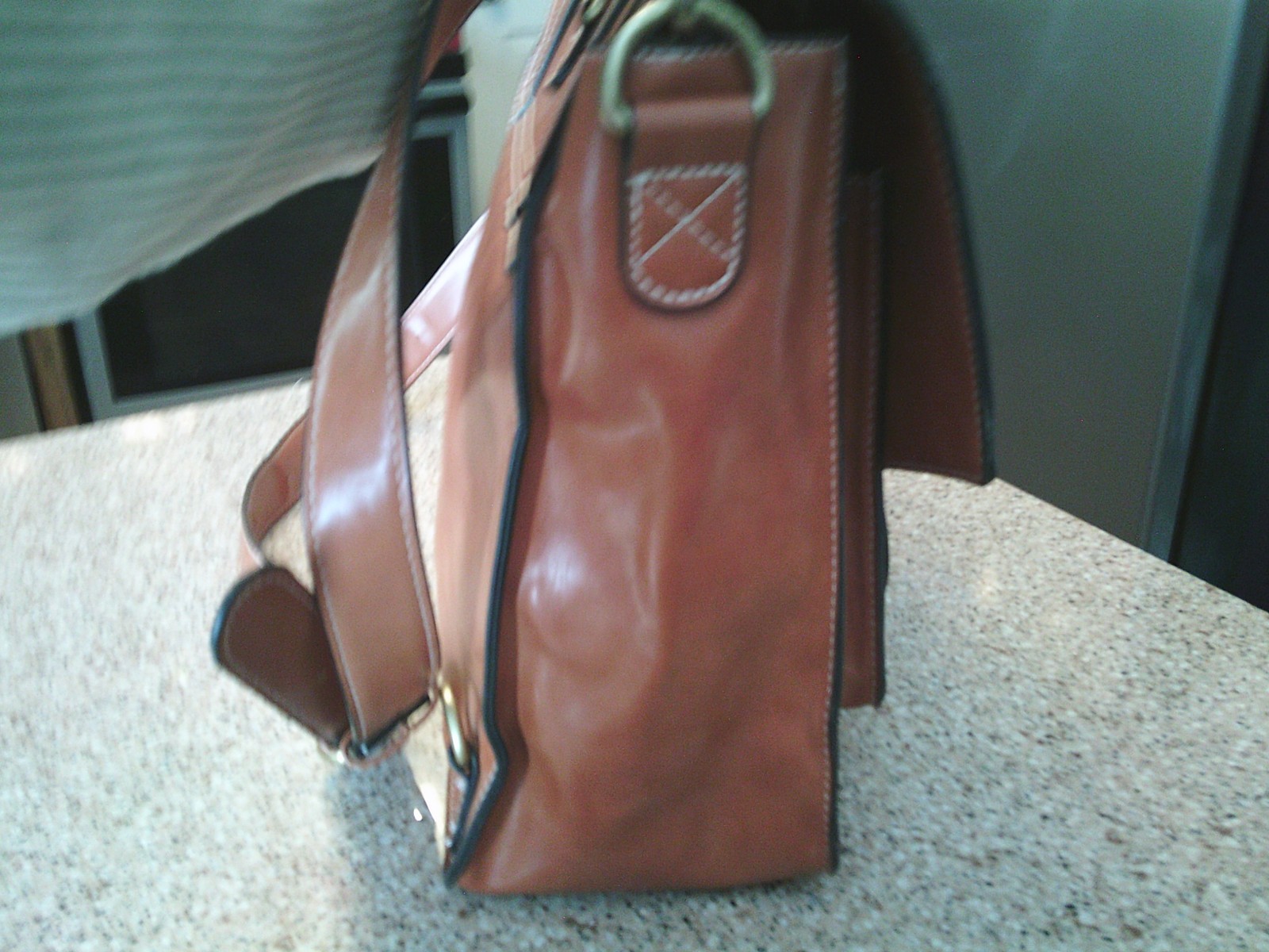ECOSUSI VEGAN LEATHER VINTAGE BRIEFCASE