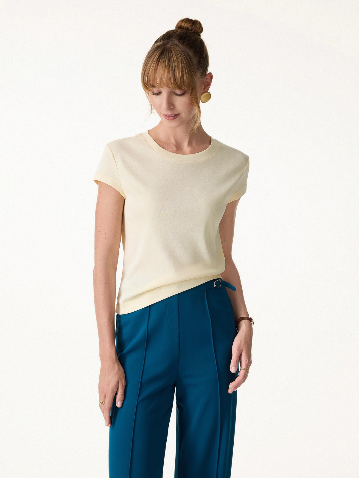 OGL Cotton-Linen Blend Cooling Essential Summer Tee