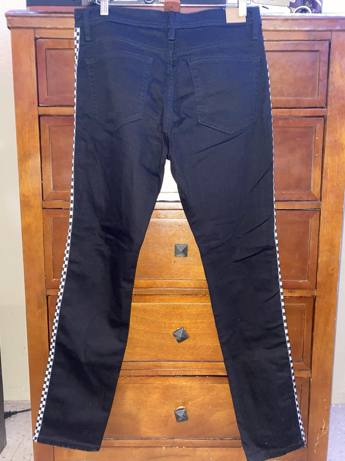 Vintage Urban Outfitters BDG Black Denim Checkered Jeans