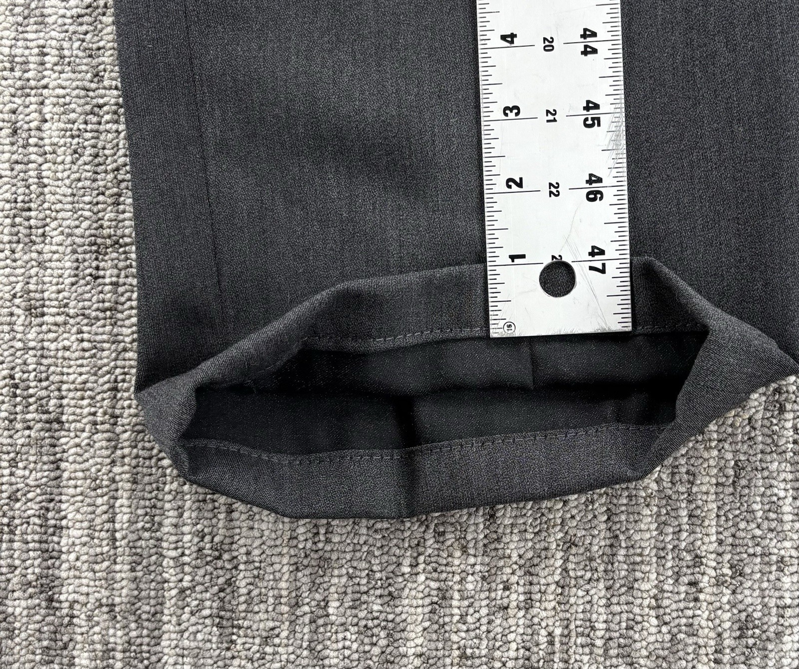 VTG Men’s Loose Relaxed Gray Pleated Cuffed Dress Pants 35×31 Talon Zipper