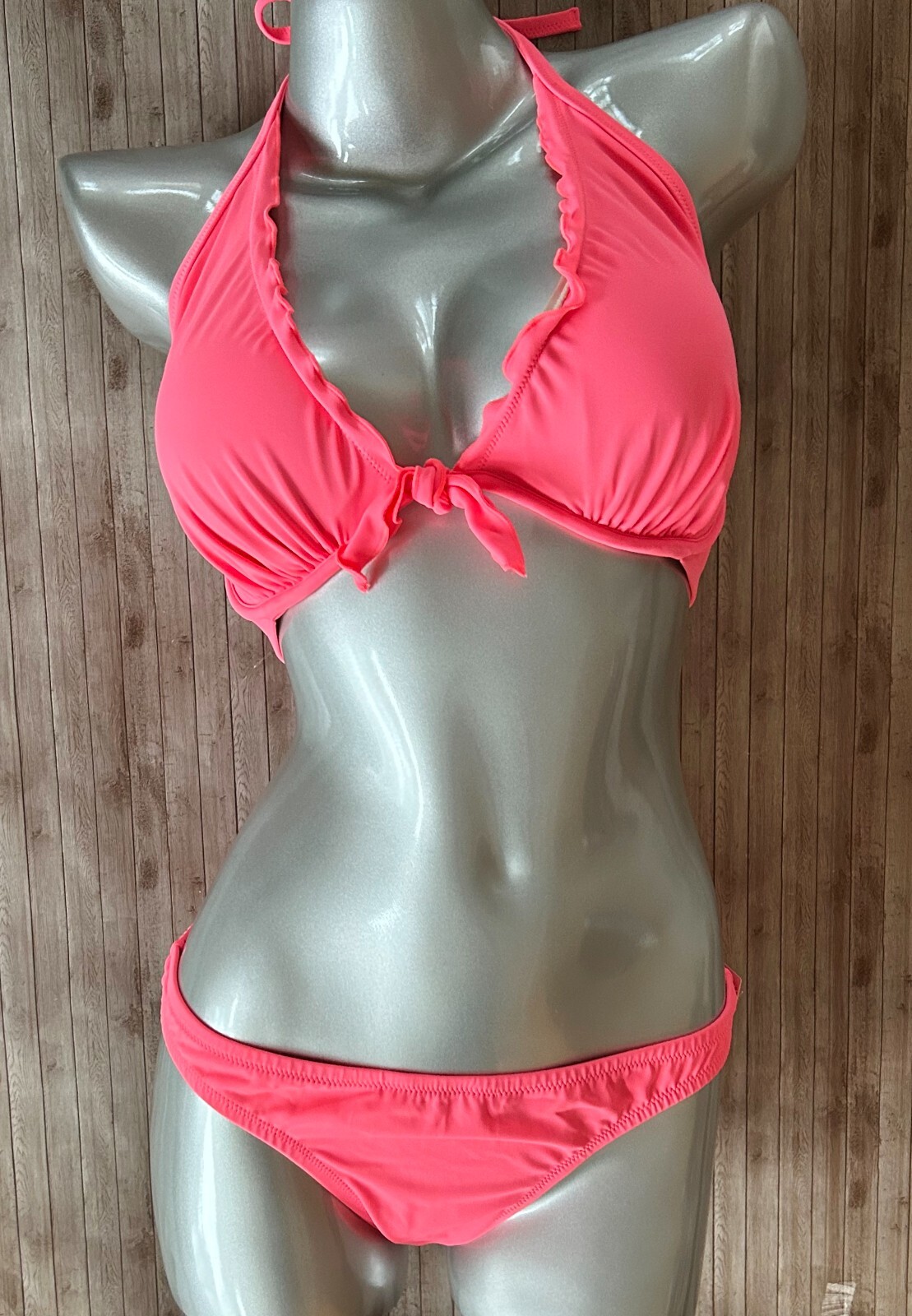 Nwt Victorias Secret Capri Ruffle Swim Bikini Top 38C & Zuma Itsy Bottom 2 Pc Lg