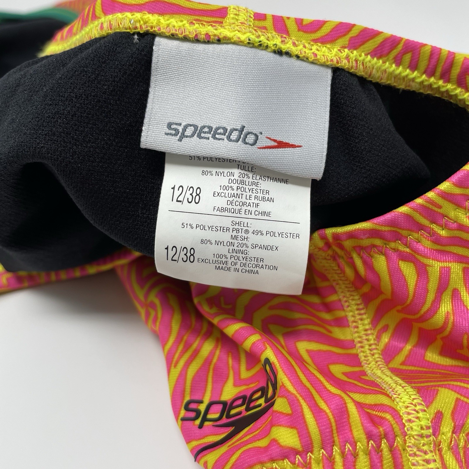 New Speedo Train II One Piece Swimsuit Endurance Lite Womens Training 12/38 NEW