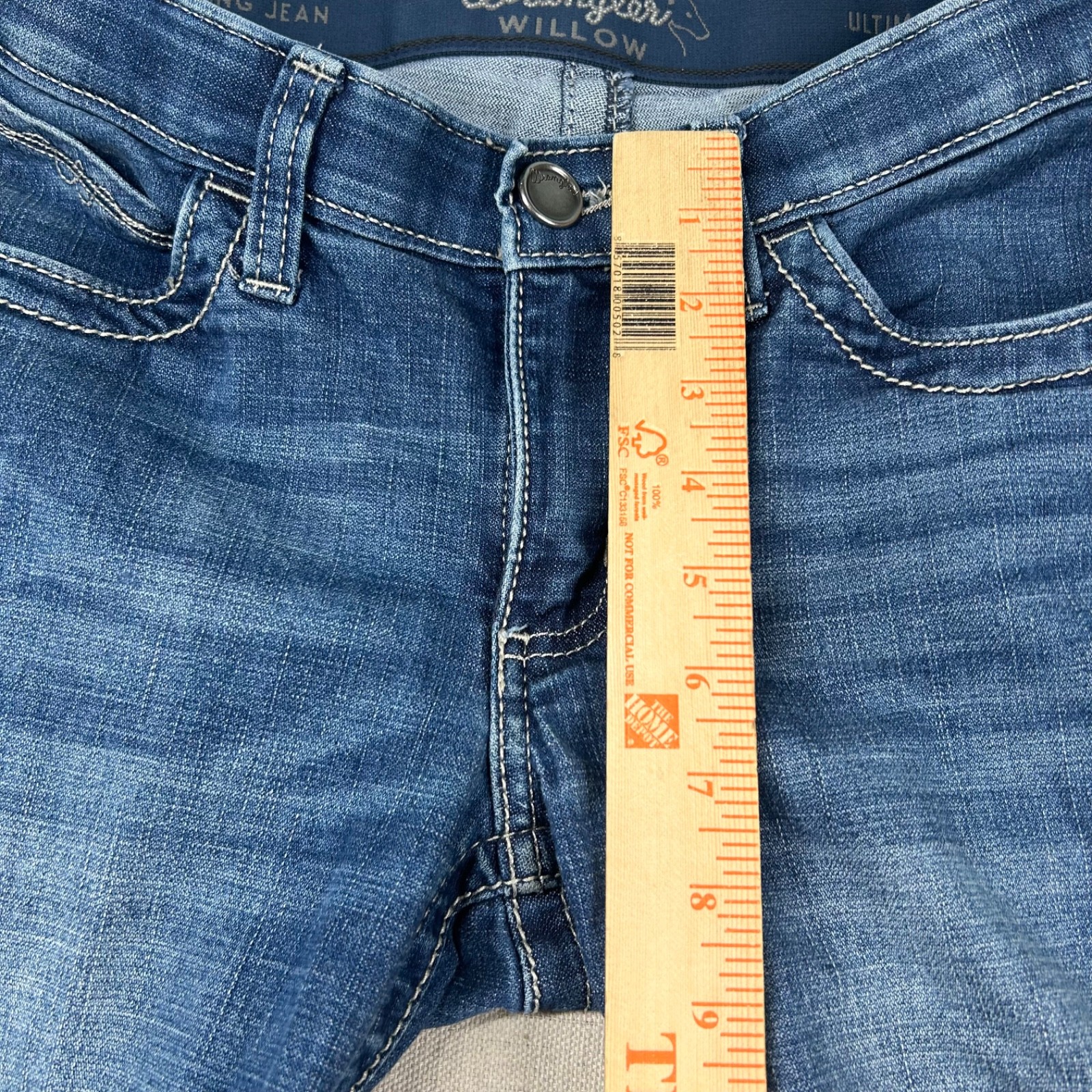 Wrangler WIllow Jeans Womens 1×32 Bootcut Equestrian Denim Riding Western Low
