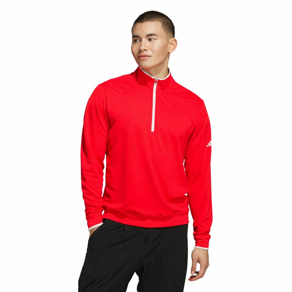 New Men’s Adidas Core Lightweight 1/2 Zip Golf Pullover – Choose Size