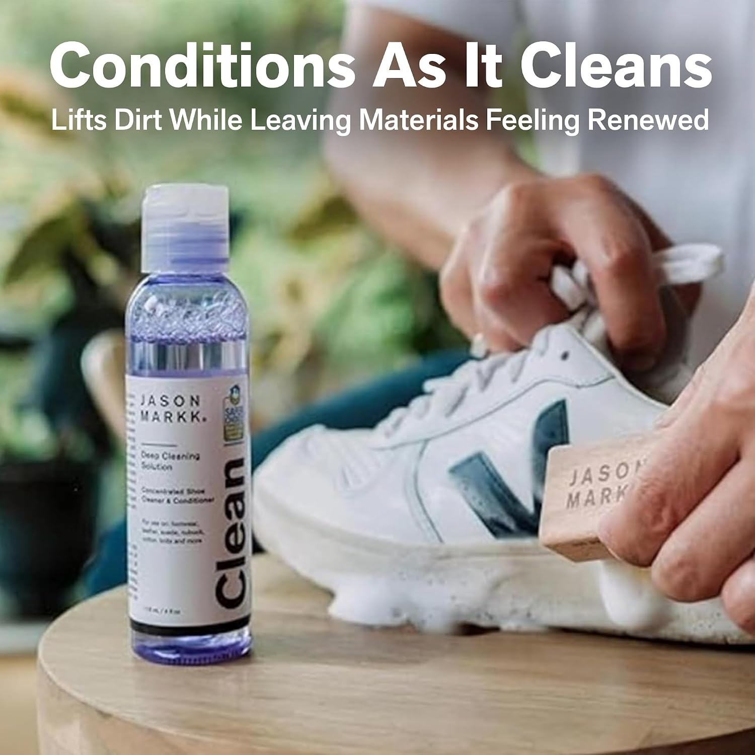 Professional 4 oz Sneaker Care Kit: Deep Clean & Durable Brush for Any Footwear