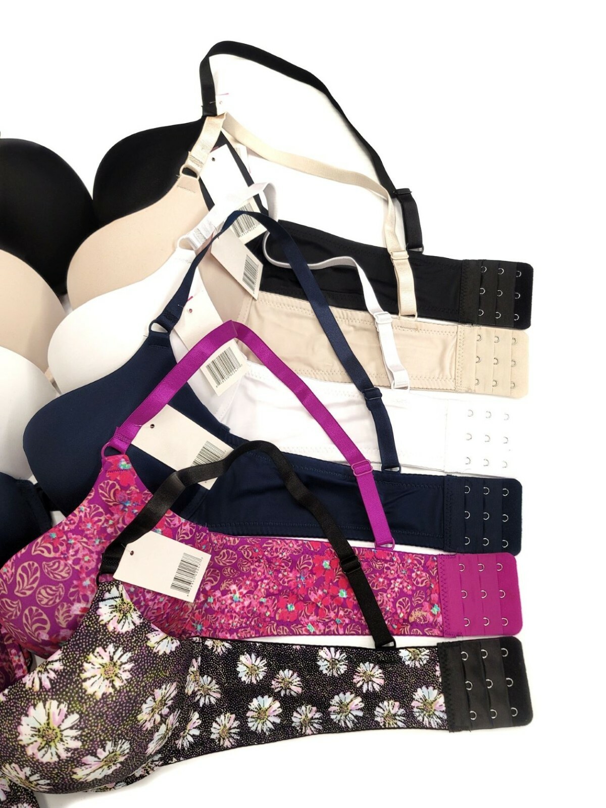 3 Hook Add 2 Cup Sizes Extreme Ultimate Extra Lift Padding Floral Push Up Bra