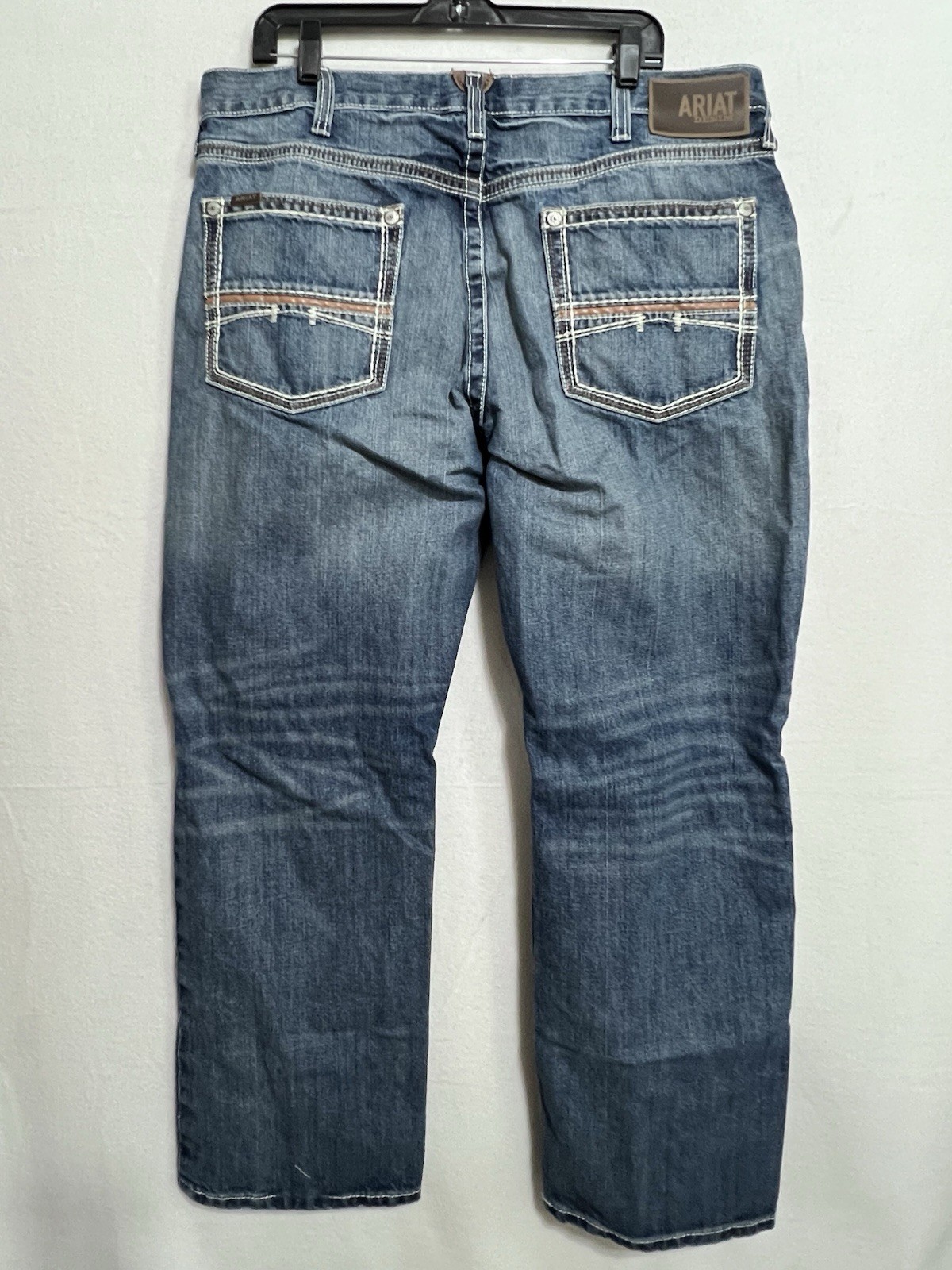 Ariat M4 COLTRANE Relaxed Bootcut Men’s Jeans Size 38×30 Blue Denim Medium Wash