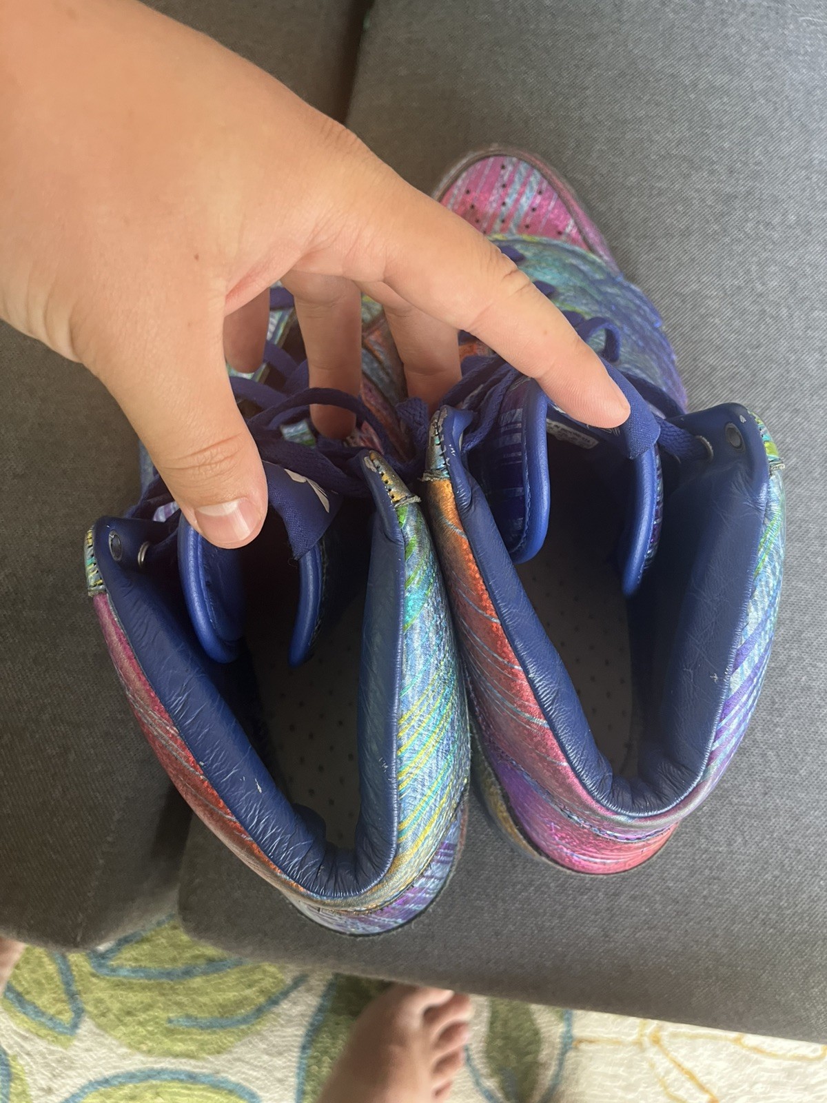 Adidas Js Wings Jeremy Scott Rainbow Foil Q23650 Vintage Sz 13