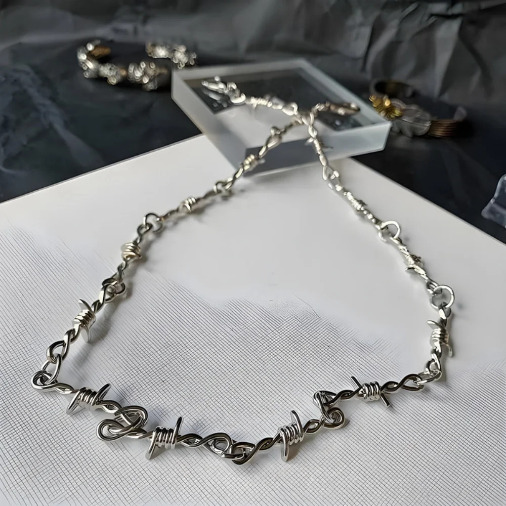Punk Barbed Wire Waist Chain Grunge Goth Hip Hop Pants Chain Unisex