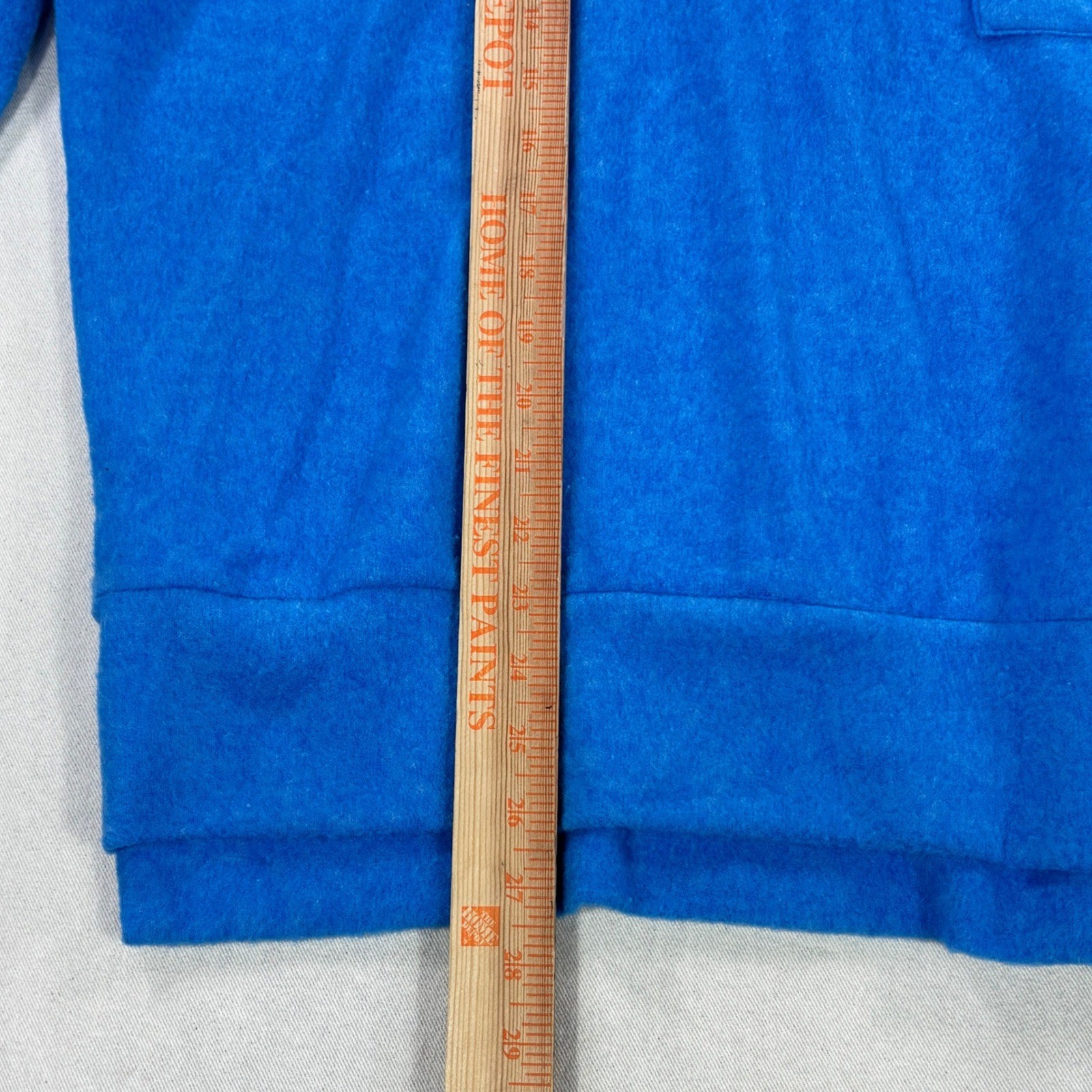 Zenana Cobalt Blue Oversized Pocket Sweatshirt HT-25041 Crew Neck Brushed S/M