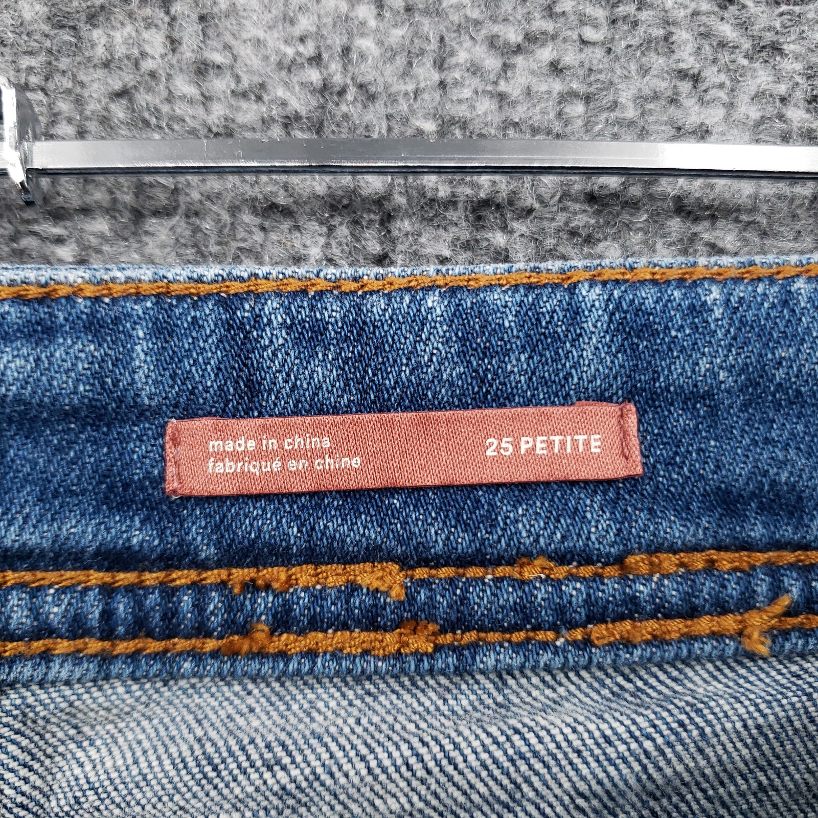 Pilcro Slim Boyfriend Cropped Jeans Womens 25P Petite Blue Side Stripe Denim