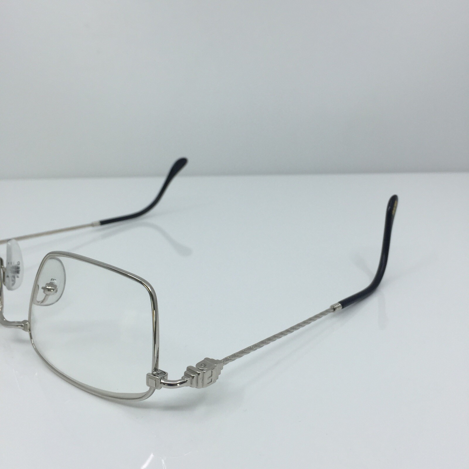 New Authentic Vintage FRED Lunettes Tropique Eyeglasses C. 002 Platine 53-20mm