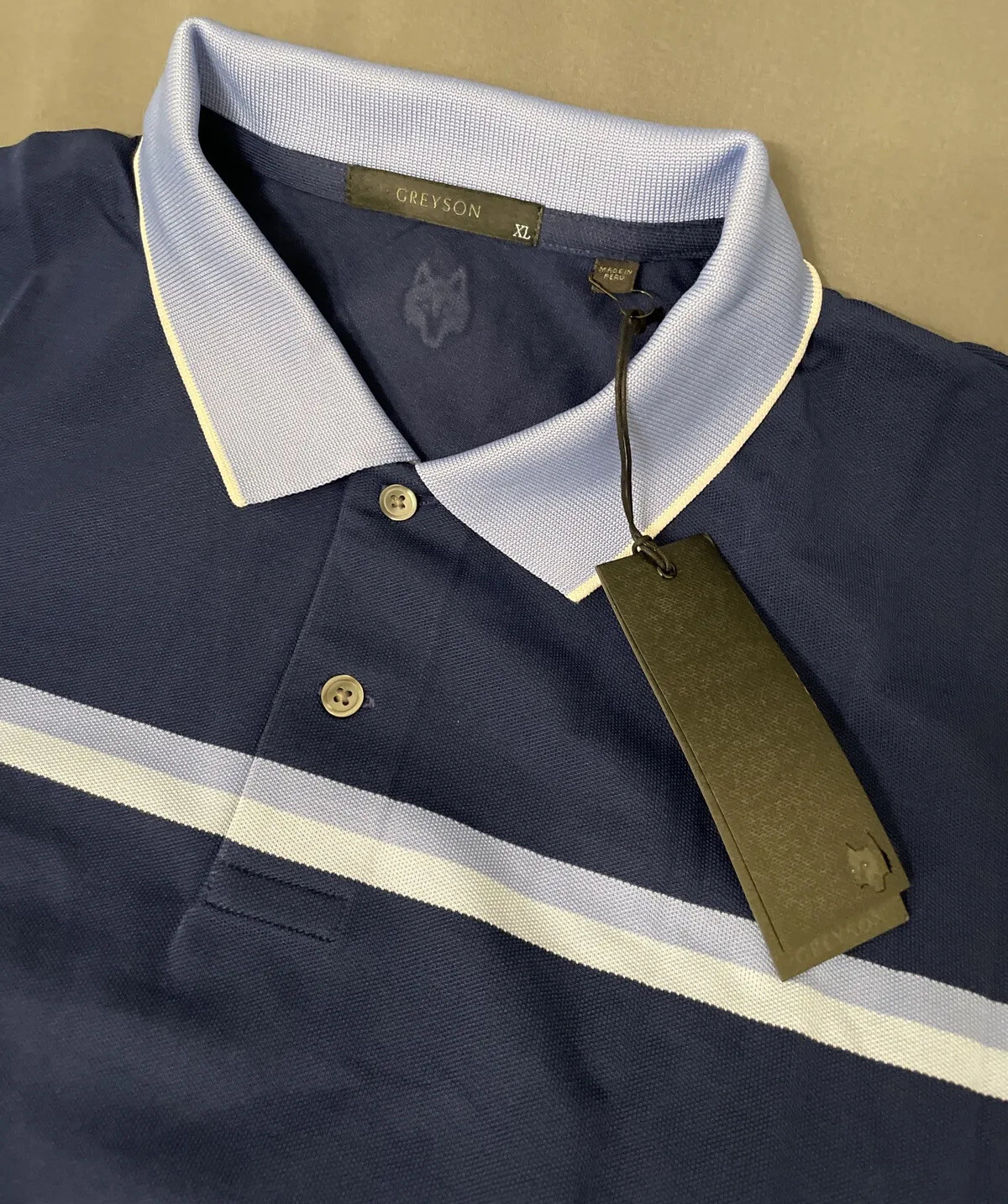 Greyson Golf Shirt Polo Shawnee XL Multicolor RMCW Striped NWT MSRP $95