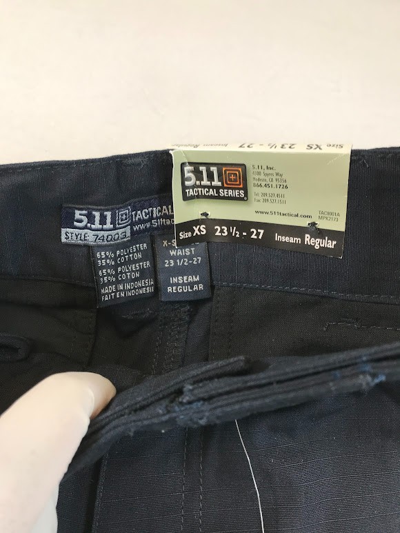 NWT 5.11 Tactical Men’s TDU Rip-Stop Poly/Cotton Navy Pants #74003, Size XS