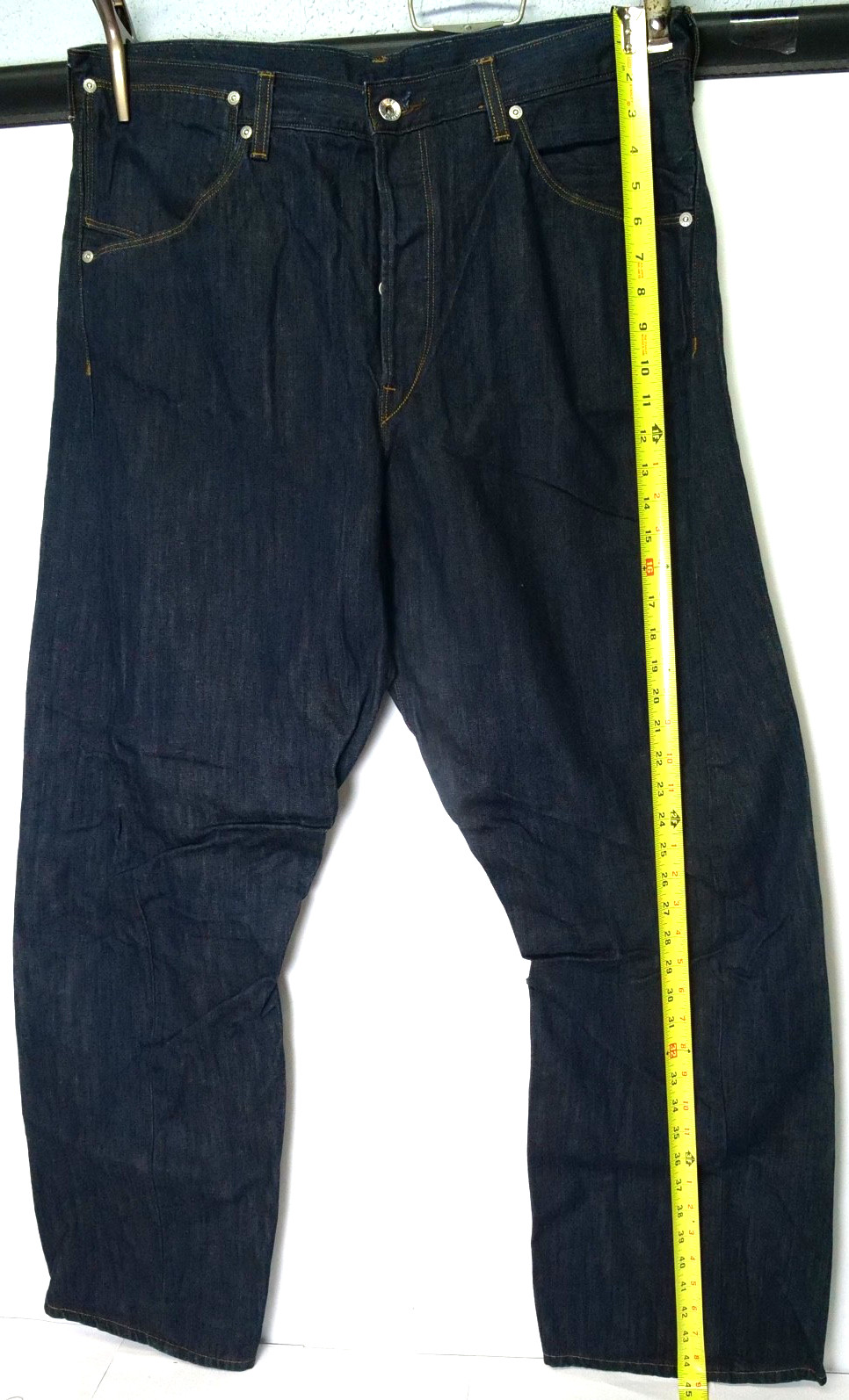 Rare Levi’s Engineered Jeans Loose Twisted Seams Cinch Back Denim Indigo 36×34