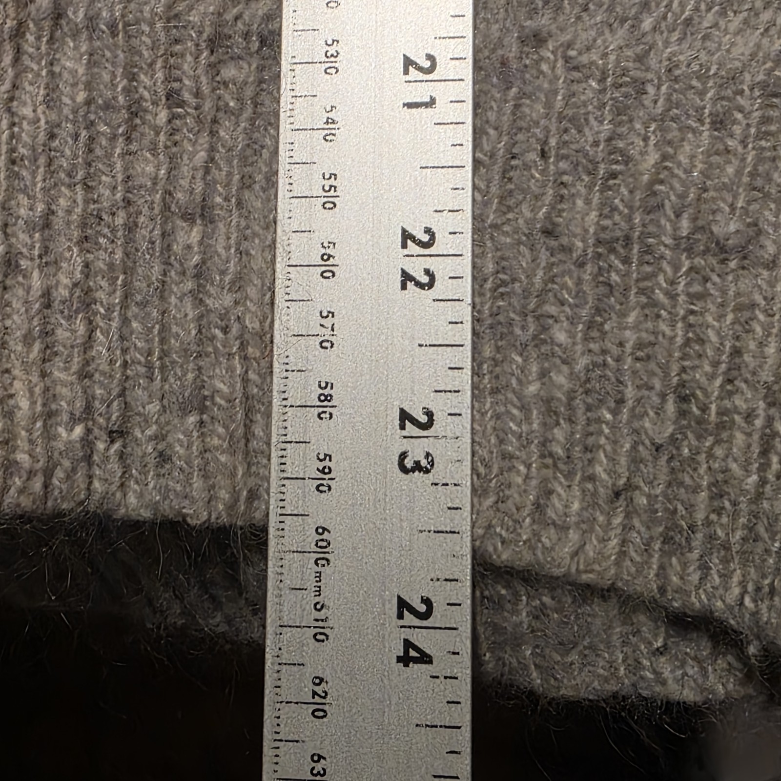 J. Crew Sweater Size XS Wool Mohair Angora Rabbit Hair Knit Sweater Gray Donegal