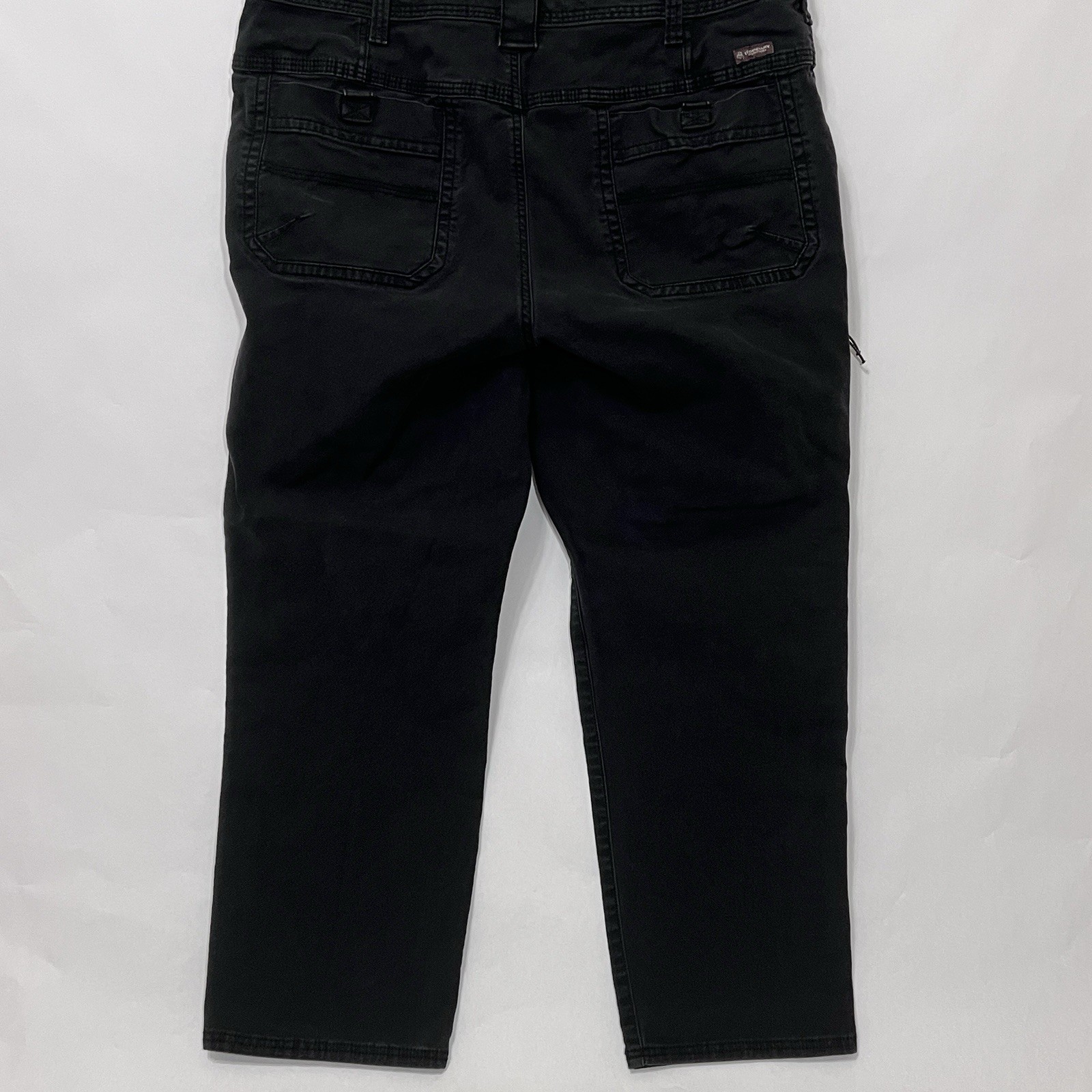 Legendary Outfitters Canvas Outdoor Carpenter Utility Pants Black Stretch 40X30