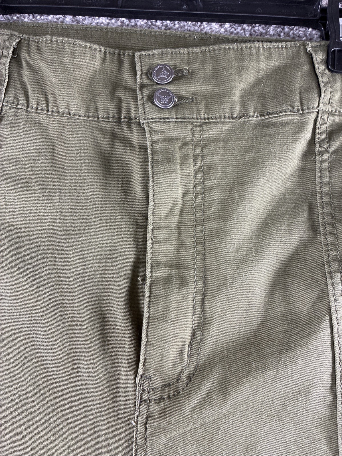 NEW Jessica Simpson Burnt Olive Green Cargo Adjustable Leg Pants, Sz 22W