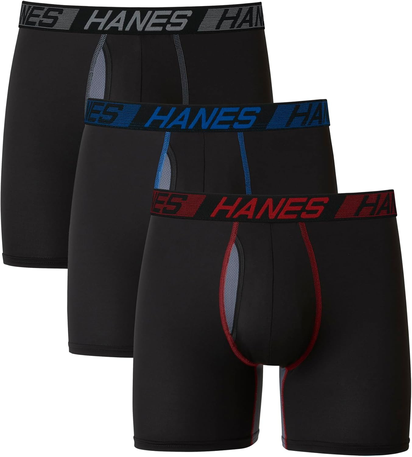 Hanes Men’S Underwear Pack, 3-Pack, Total Support Pouch Boxer Briefs or Trunks,