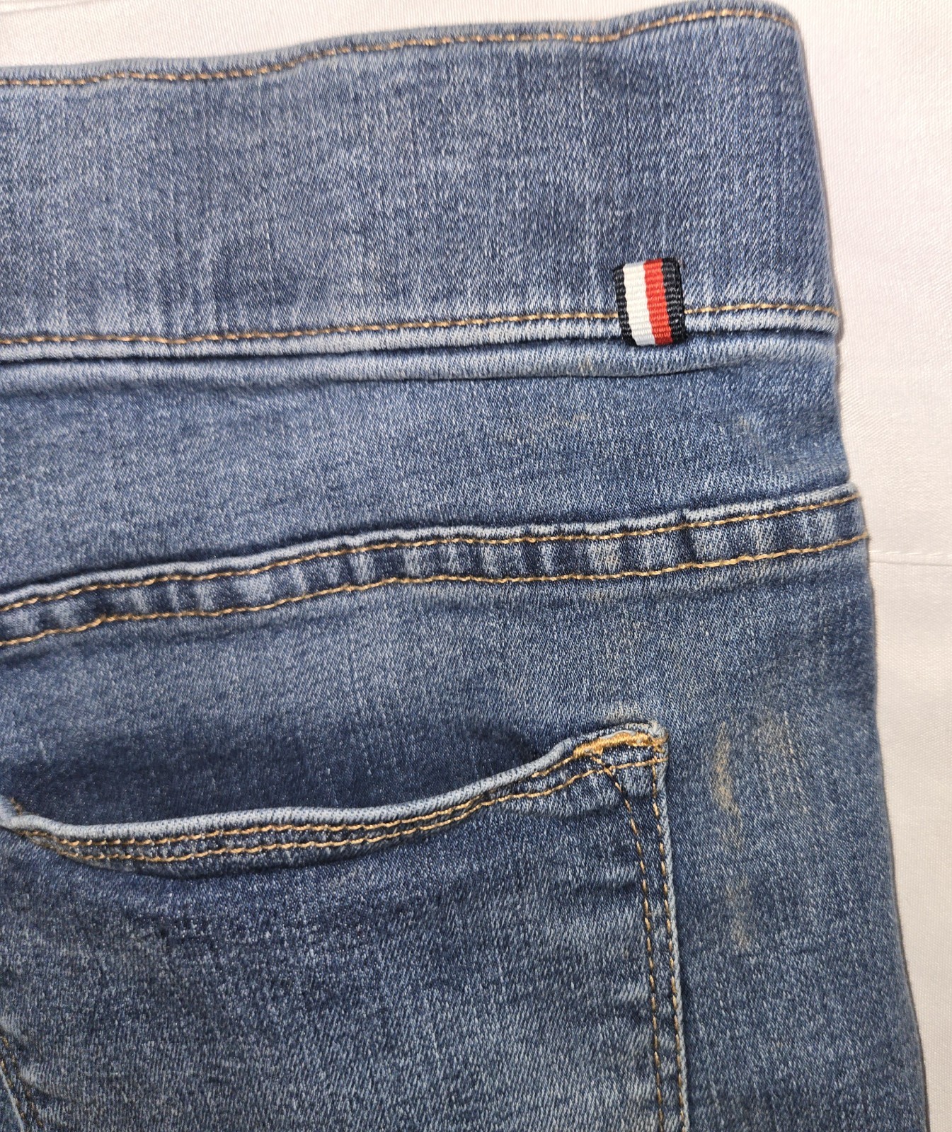 TOMMY HILFIGER Gramercy Pull On Skinny Jeans Size 6 Blue Jeggings Charm Pockets